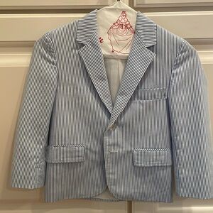Blue Striped Kids Blazer